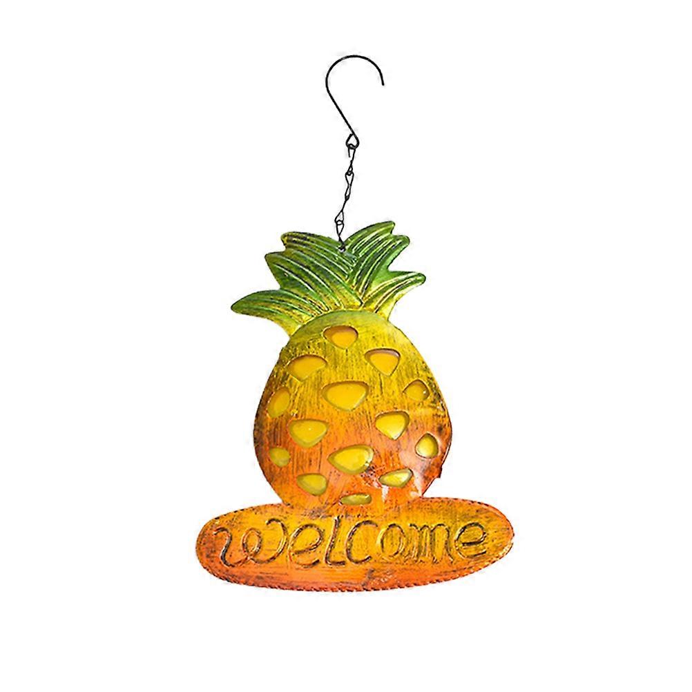 Pineapple Shape Wind Bell Wall Decor Suitable For Homeowners Coffee Shop Decor 31x17.5CM 1Pack