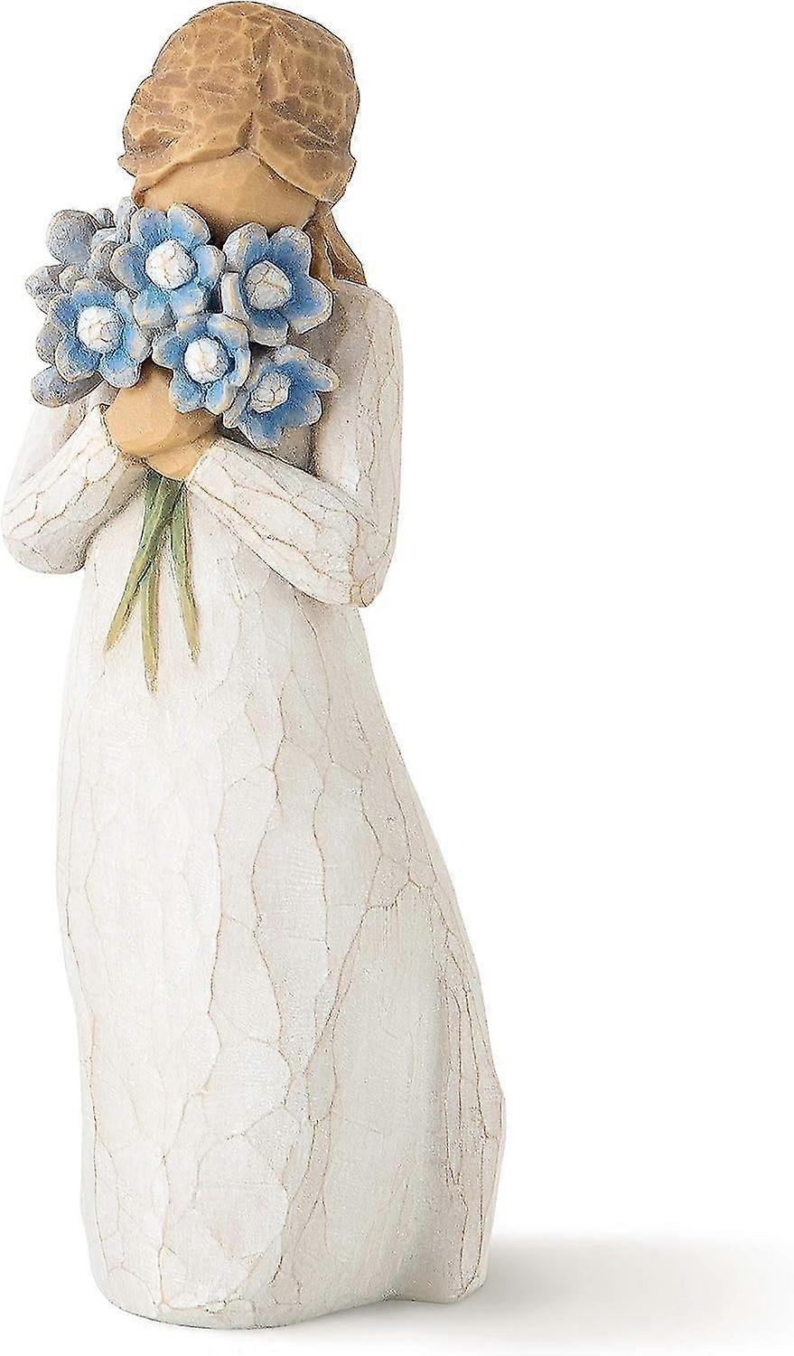 Willow Forget Me Not, Hand Sculpted and Painted