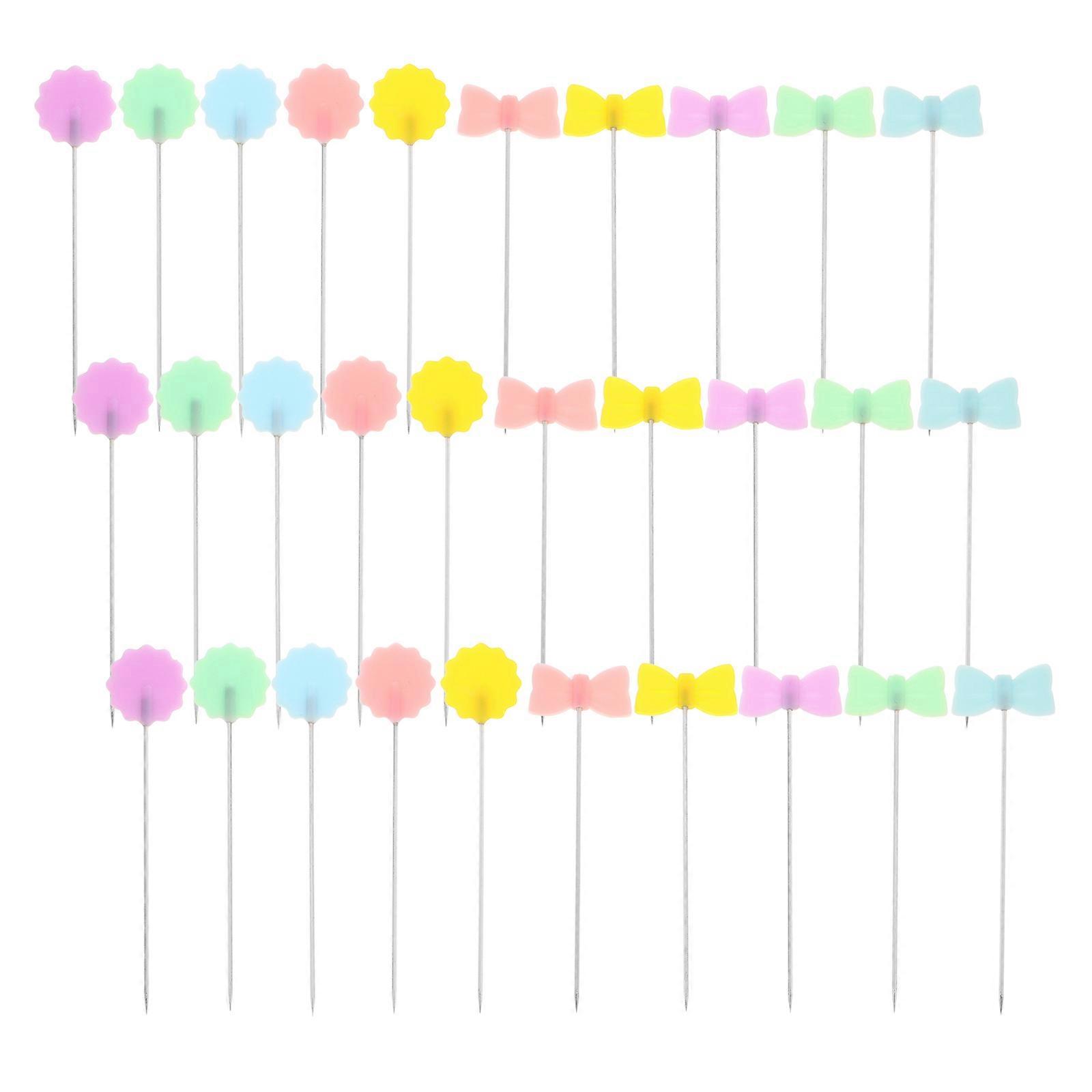 Pin Needles Head Pins Plastic Material Vibrant Colors Sewing Projects Creative Design 200Pcs