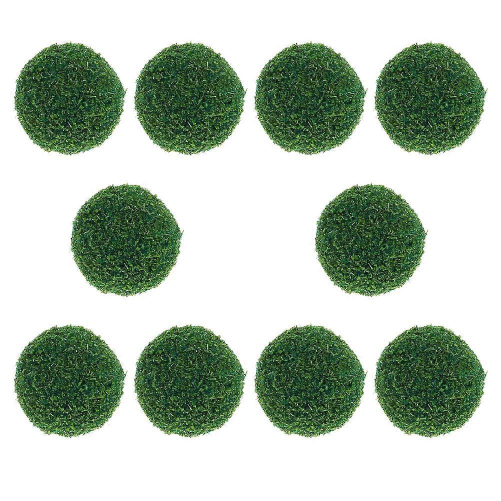 Fake Balls For Models Creating Toy Train Scenery Green 10Pcs Perfect For DIY Sand Table Layouts
