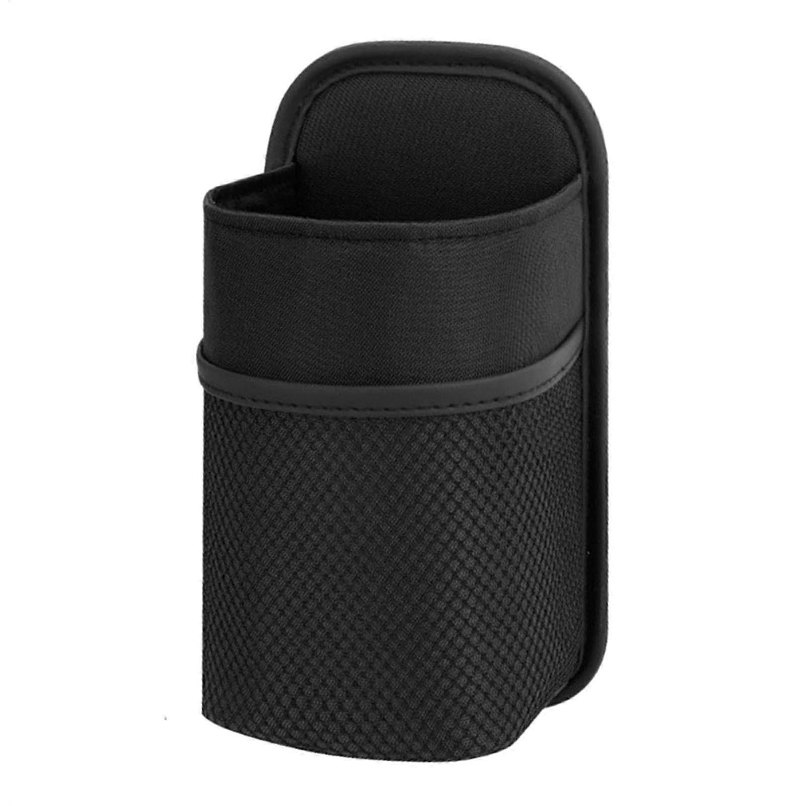 Car Drink Holder for Seat Side Hanging with Adjustable Strap, Black Bottle Organizer
