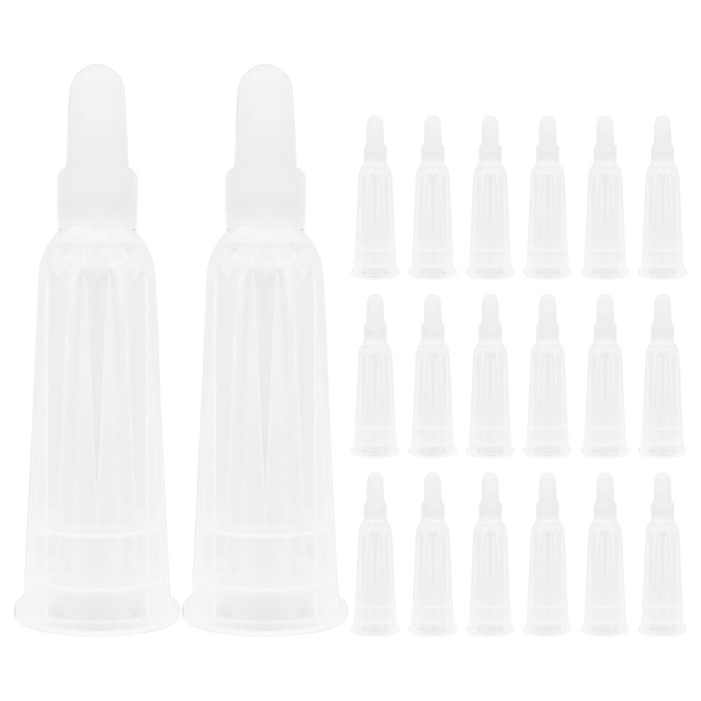 Ampoule Opener 20pcs Transparent Dropper Cap Labor Saving Glass Vial Cutting Tool for Medical Use Safe Effortless Opening Reusable Lightweight