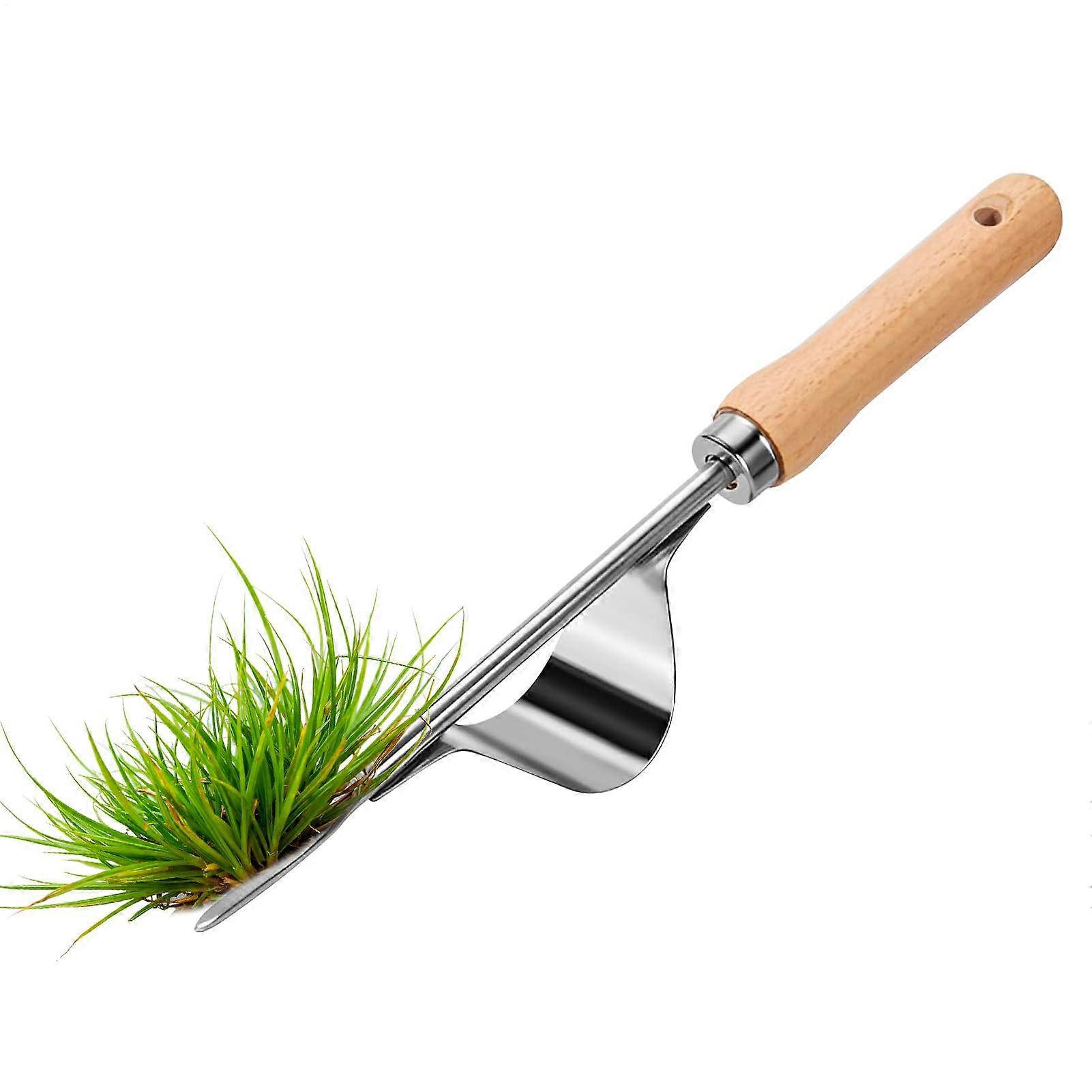 Weed Remover Tool | Ergonomic Stainless Steel Weeding Fork for Digging, Removing, and Edge Cutting in Gardens and Landscaping