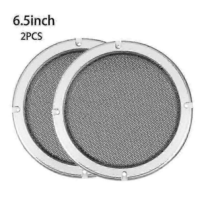 2pcs Speakers Cover 2/3/4/5/6.5/8/10 Inch Protective Mesh Plastic Frame