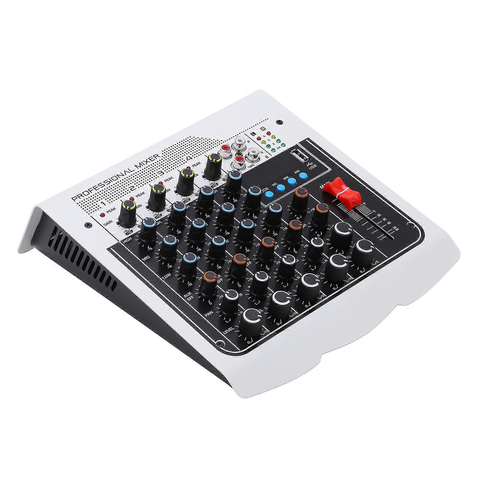 6-kanals lydmixer flere interface lydmixer controller LCD-skærm AC100-240V