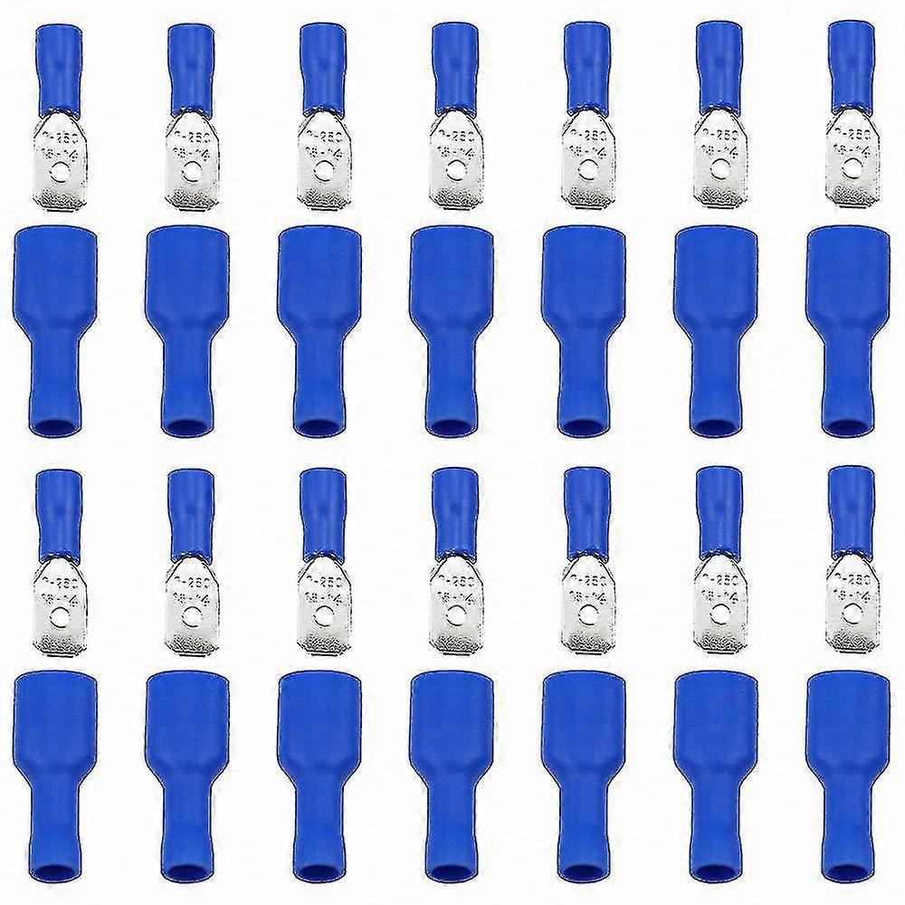 Blue Flat Plug Cable Lugs with Blue Sleeve