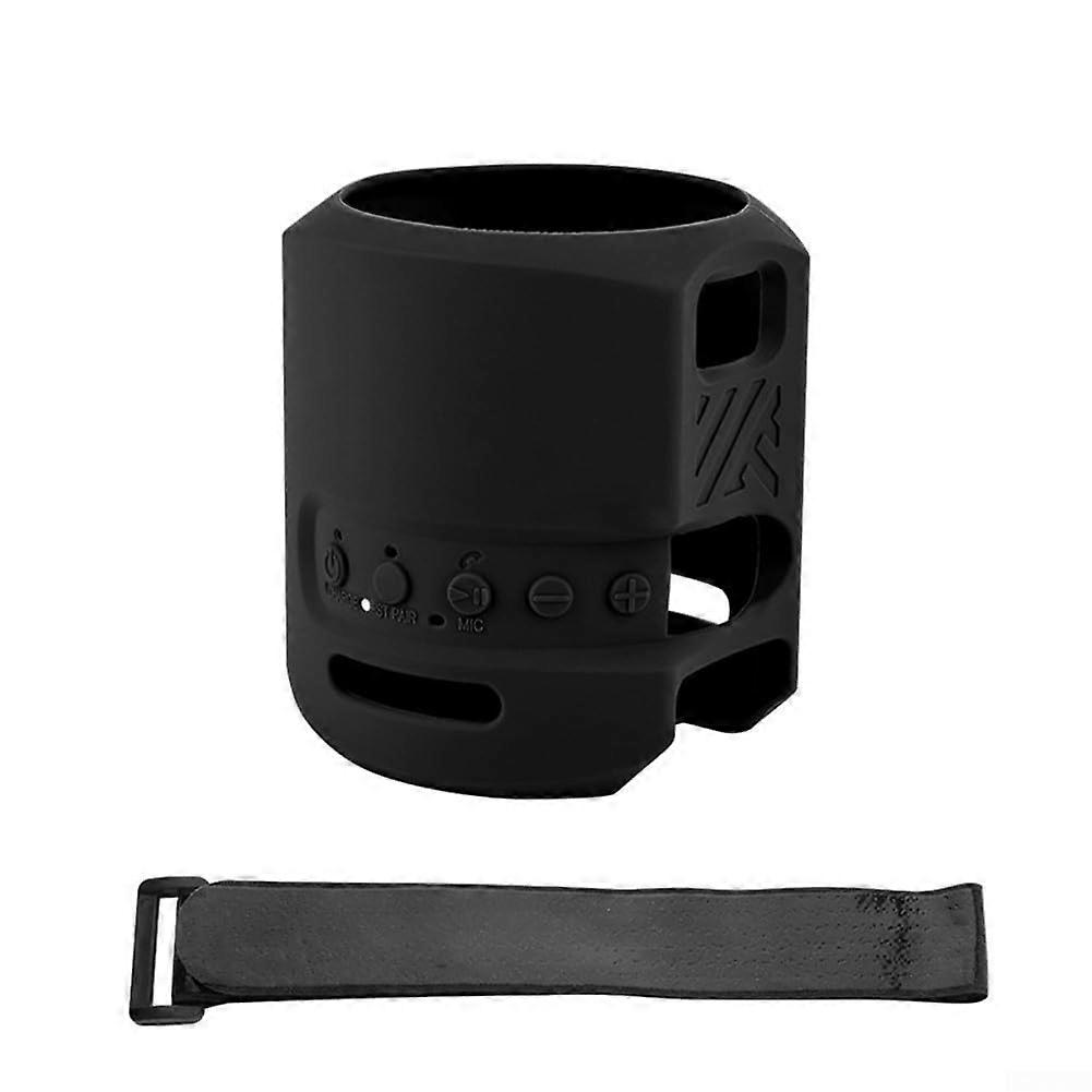 performance silicone case for Sony SRSXB13 speaker, designed for adventure and accessibility (black).