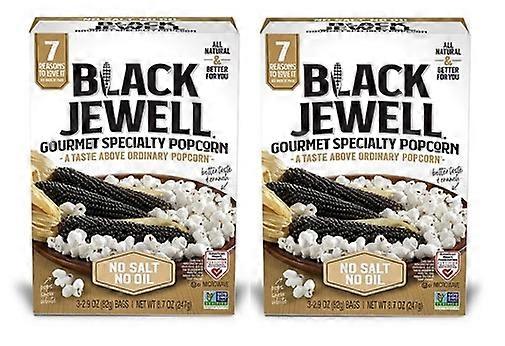Black Jewell No Salt No Oil Microwave Popcorn 2 Pack