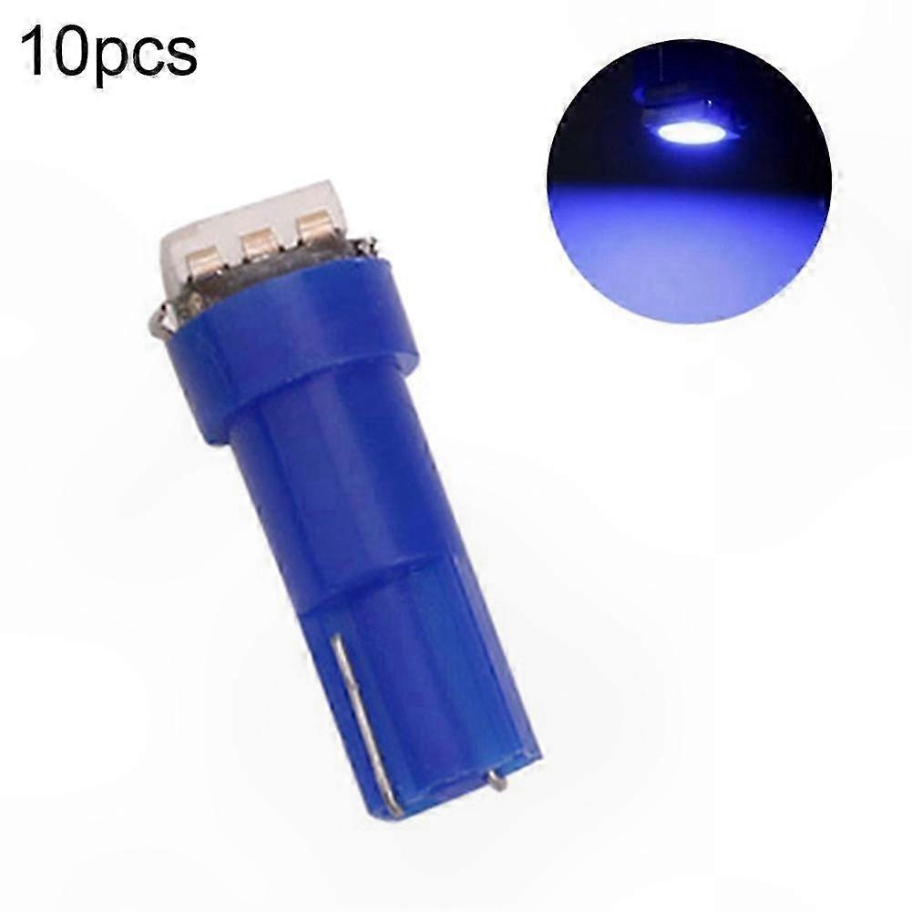 10-Pack T5 5050 SMD LED Bulbs, 12V 0.5W for Dashboard Gauge Lighting