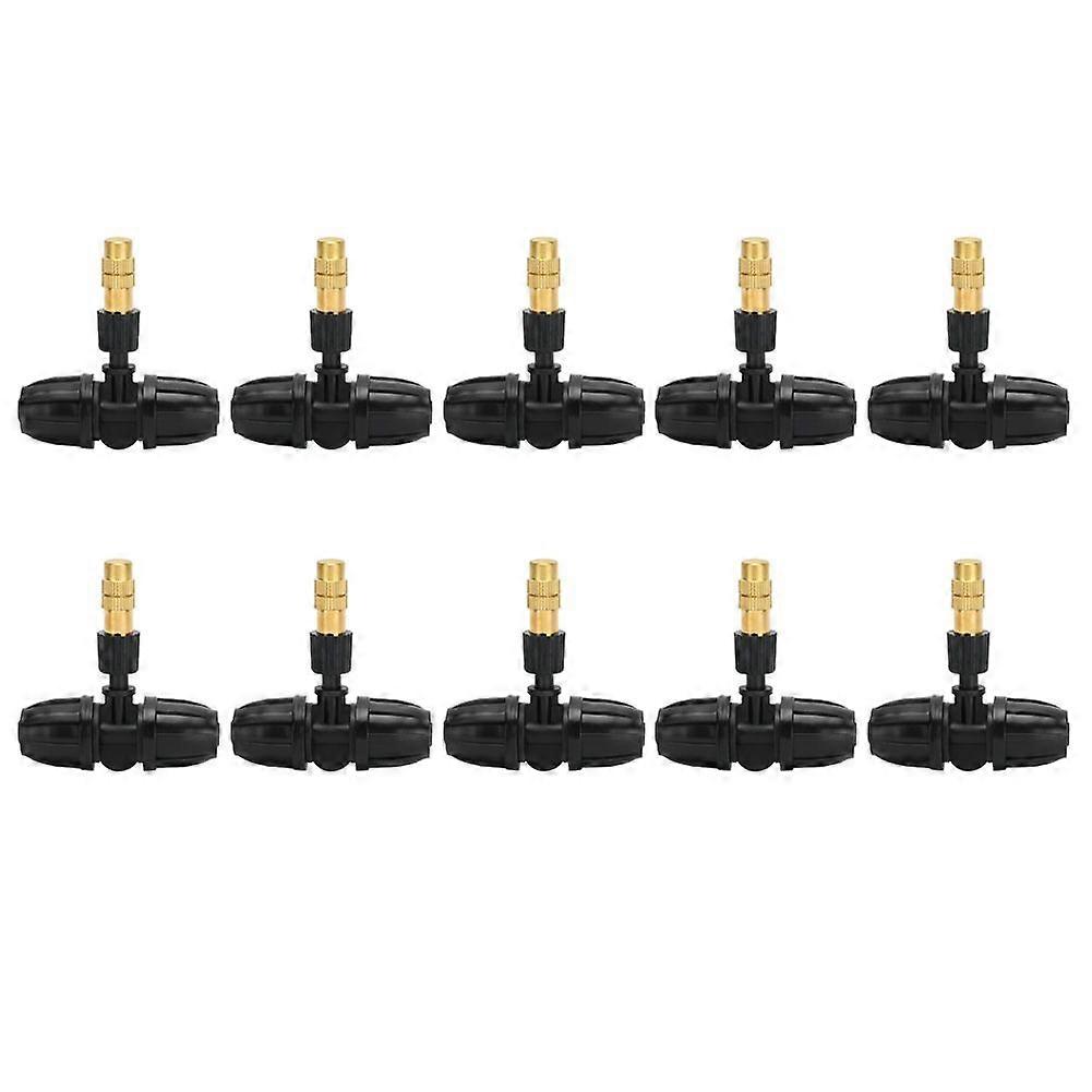 10Pcs T-Shaped Atomizing Spray Nozzle Garden Irrigation Fittings for 8/11 Water Hose