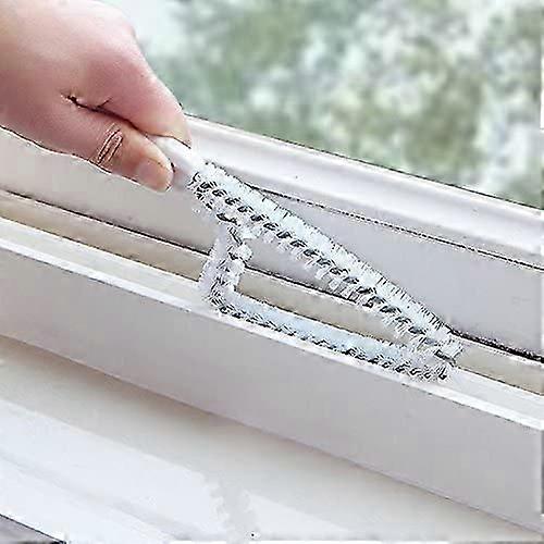 Multi-purpose cleaning brush for window or sliding door