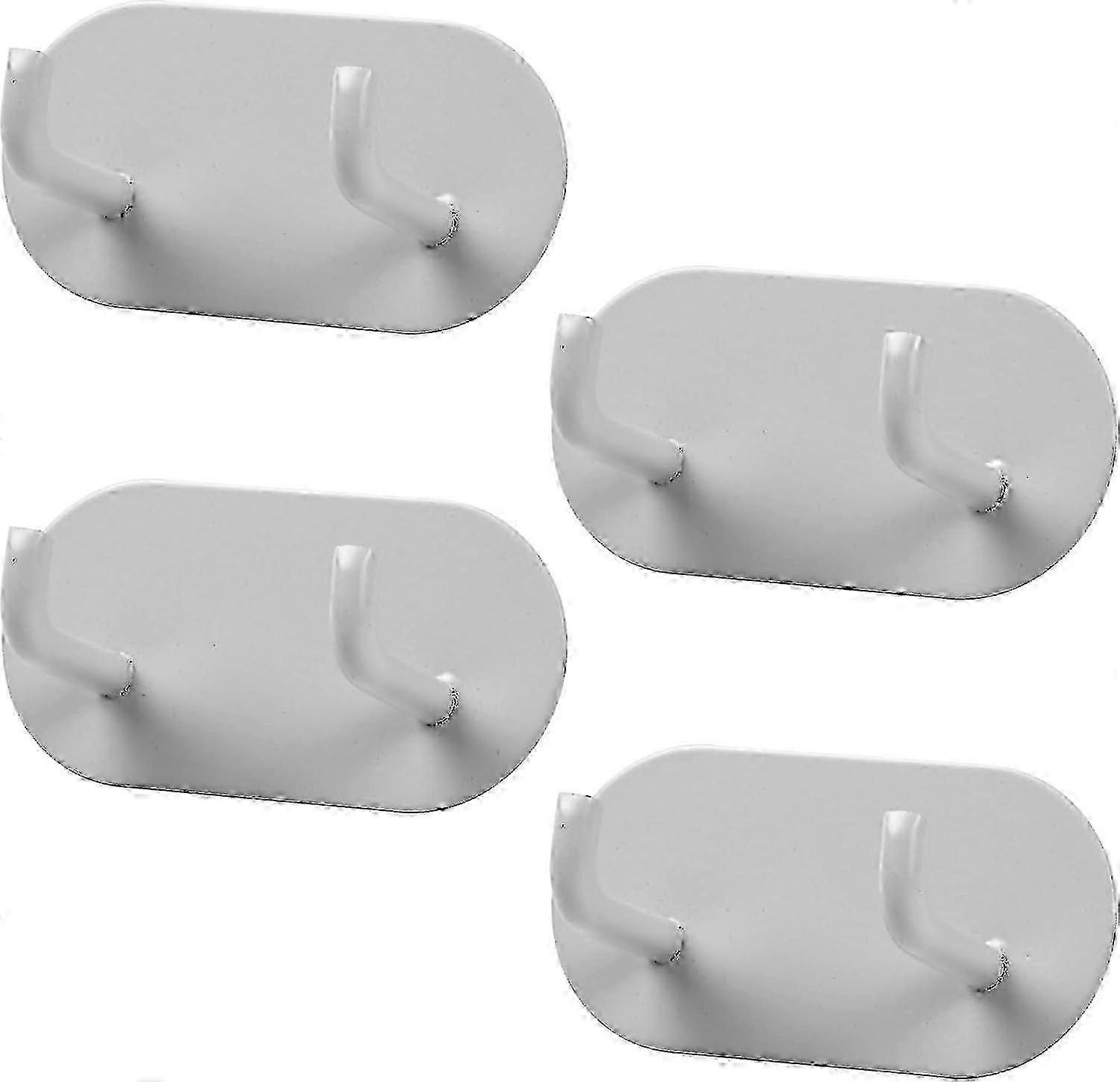 4 Pack Self Adhesive Metal Hooks, Sticky Hooks Extra Strong, Wall M...
