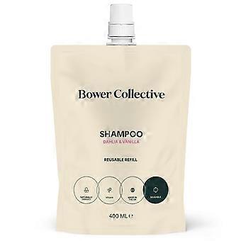 Bower Collective Dalia & Vanilla Bower Natural Shampoo Refill 400ml - 4 Pack