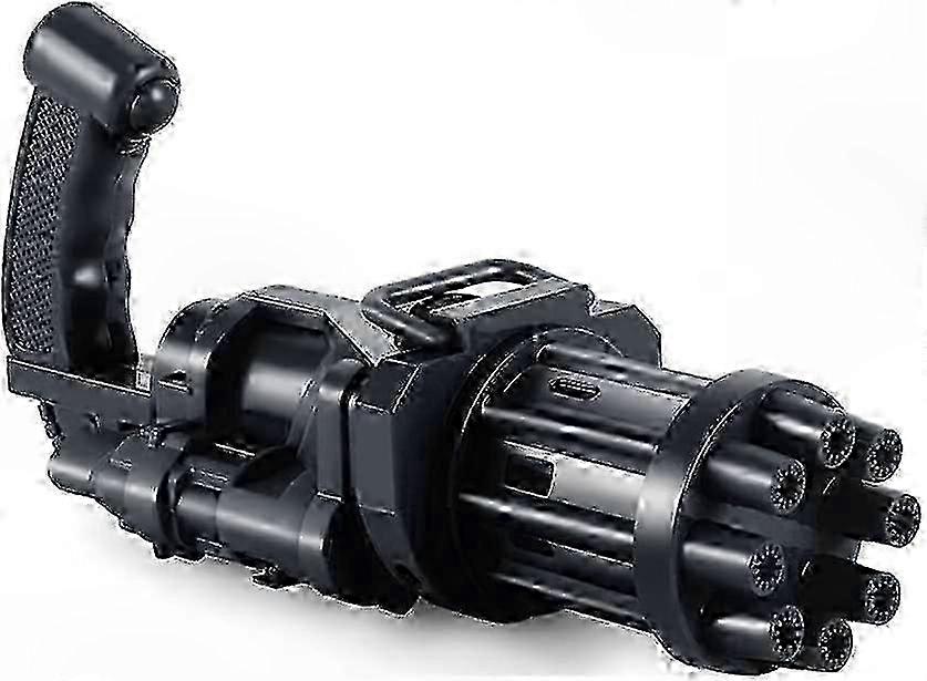 Rechargeable Bubble Machine Gun, Gatling Style for Endless Fun, Leak-Proof and Mess-Free Design for Kids hwy