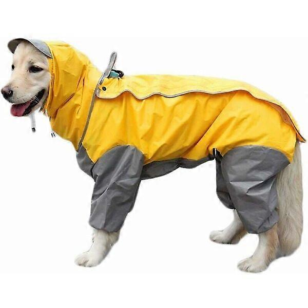 Dog waterproof jacket, multiple sizes, suitable for male dogs with adjustable neck width