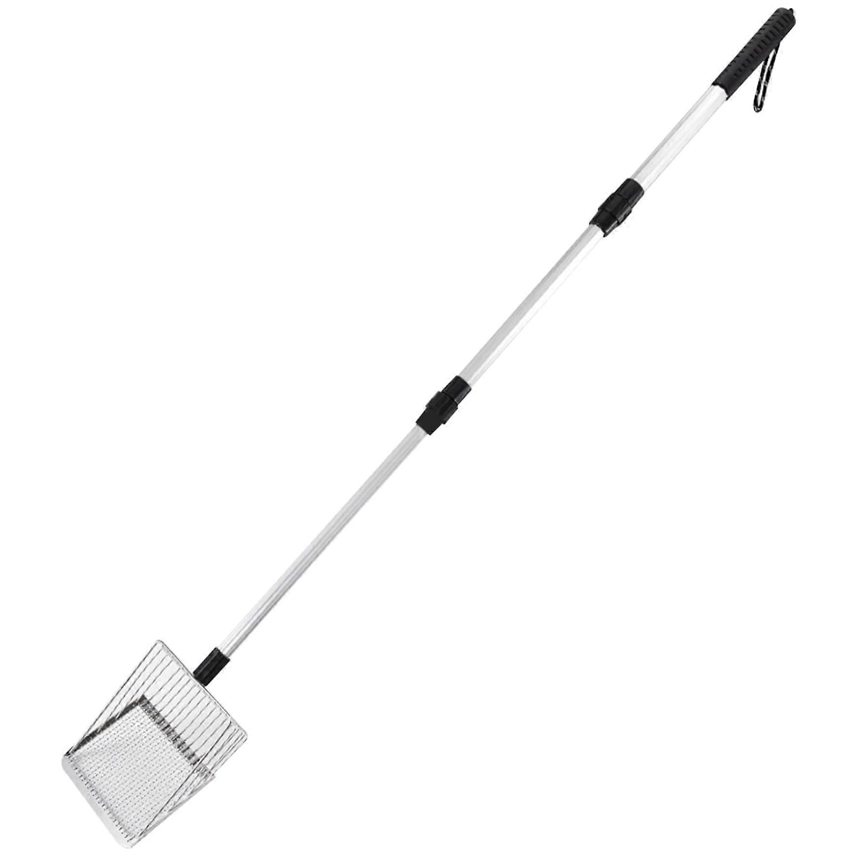 Chicken Poop Scooper 41.5 Inch Detachable Stainless Steel Pet Waste Scoop for Chicken Coop and Cat Litter Box Cleaning