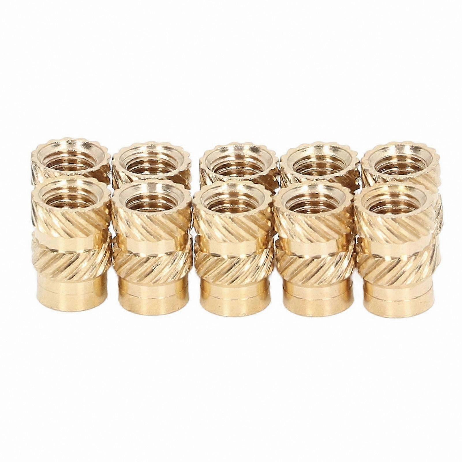100 Pack M3x4x4.2 Threaded Inserts - Durable, Corrosion-Resistant, Smooth Knurled Design for 3D Printing Projects
