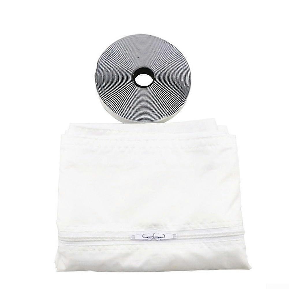 Portable Air Conditioner Window Seal Kit For Mobile AC, 500cm Waterproof Cloth, Casement Windows, Energy Saving, White