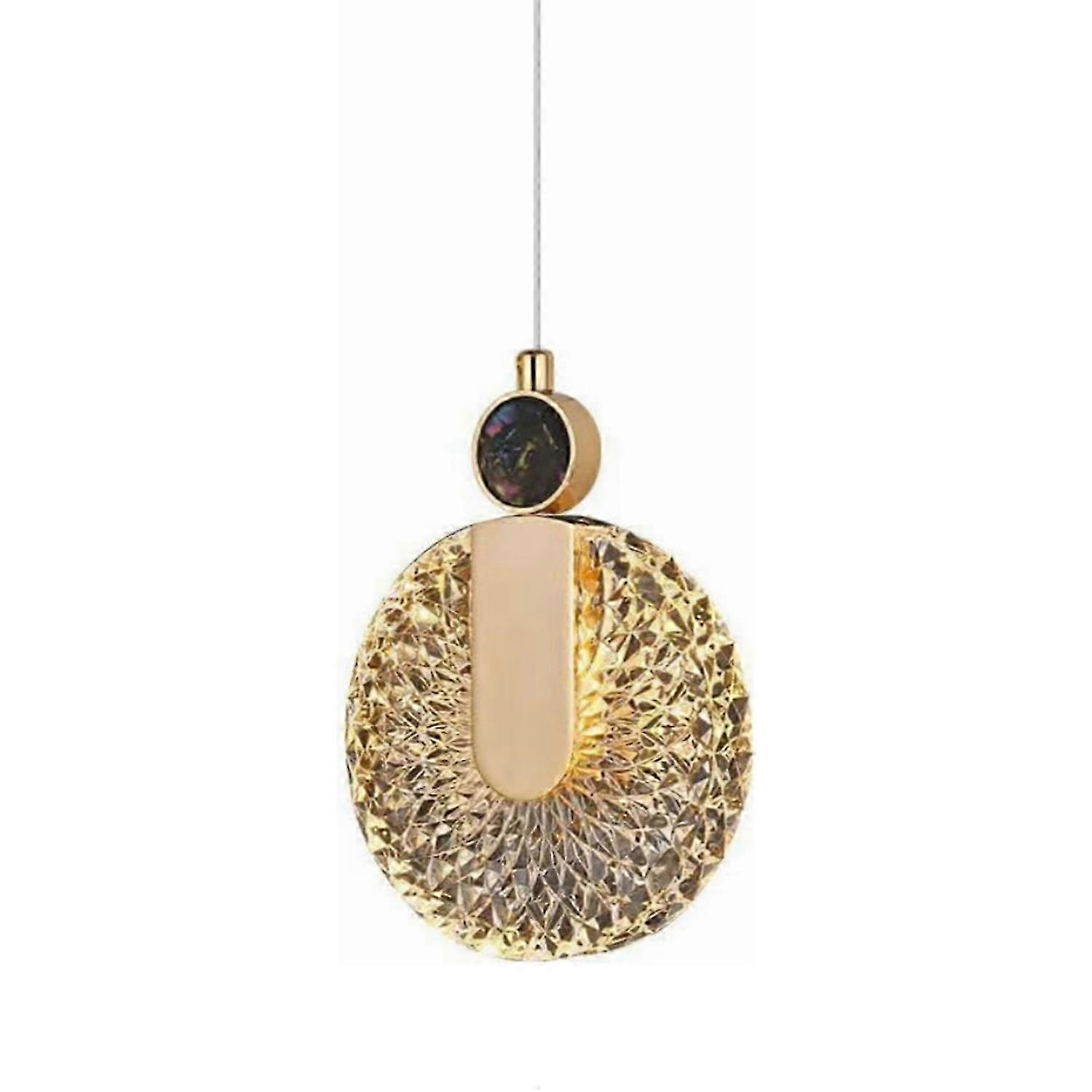 6W Modern Light Luxury Pendant Light 3-Color Dimmable LED Pendant L...