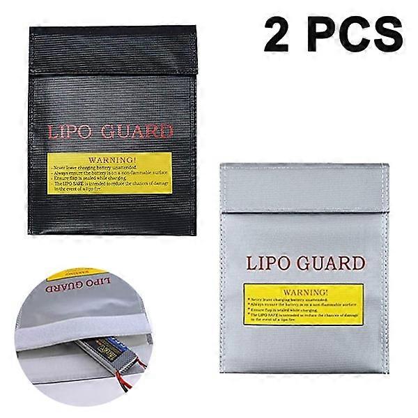 2pcs Fireproof Document Bag, Small Fireproof Pouch for Battery Storage, Safe Bag