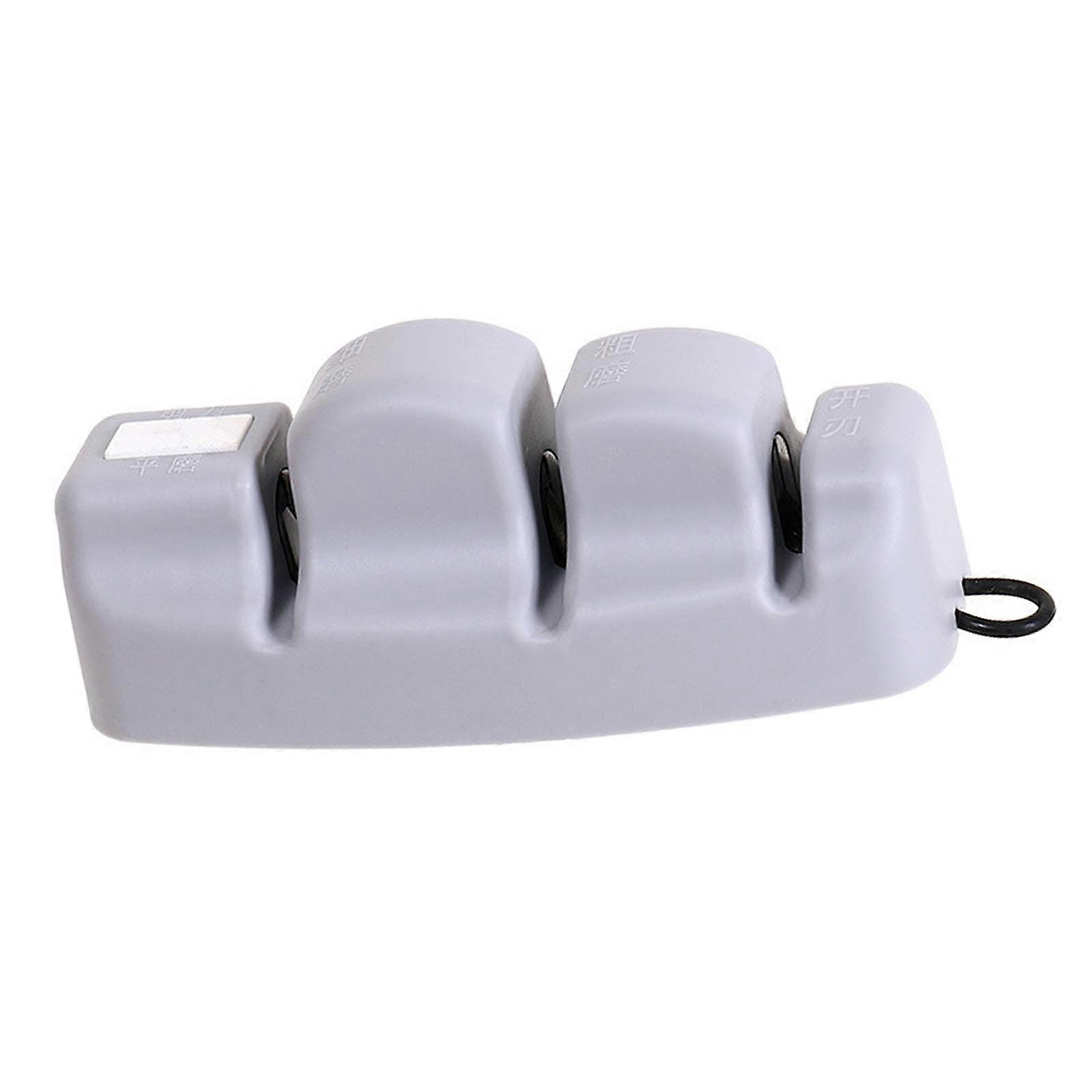 4 Stage 4 in 1 Knife Sharpener Gray 16x7x7cm Portable Tool