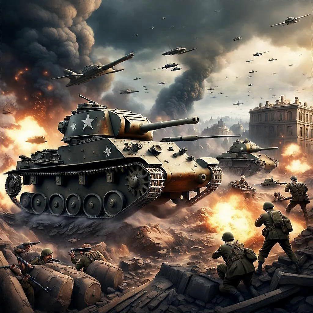 第二次世界大戦の戦闘シーン 1000/500/300 ピース 木製ジグソーパズル 挑戦的なパーティー小道具 マルチカラーの屋内アクティビティおもちゃ 大人のためのユニークな家の装飾 a