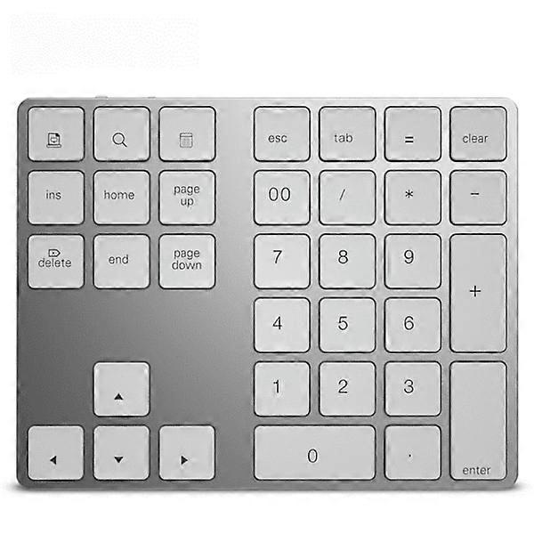 Bluetooth Numeric Keypad Aluminum Alloy for Computer Laptop