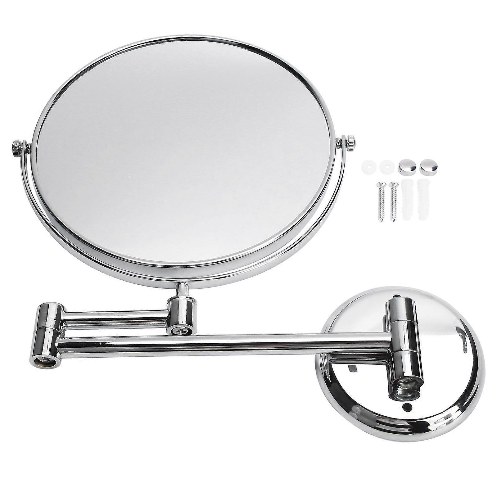 Wall Mounted Makeup Mirror Bathroom Stylish Electroplating Cosmetic Mirror Accessory