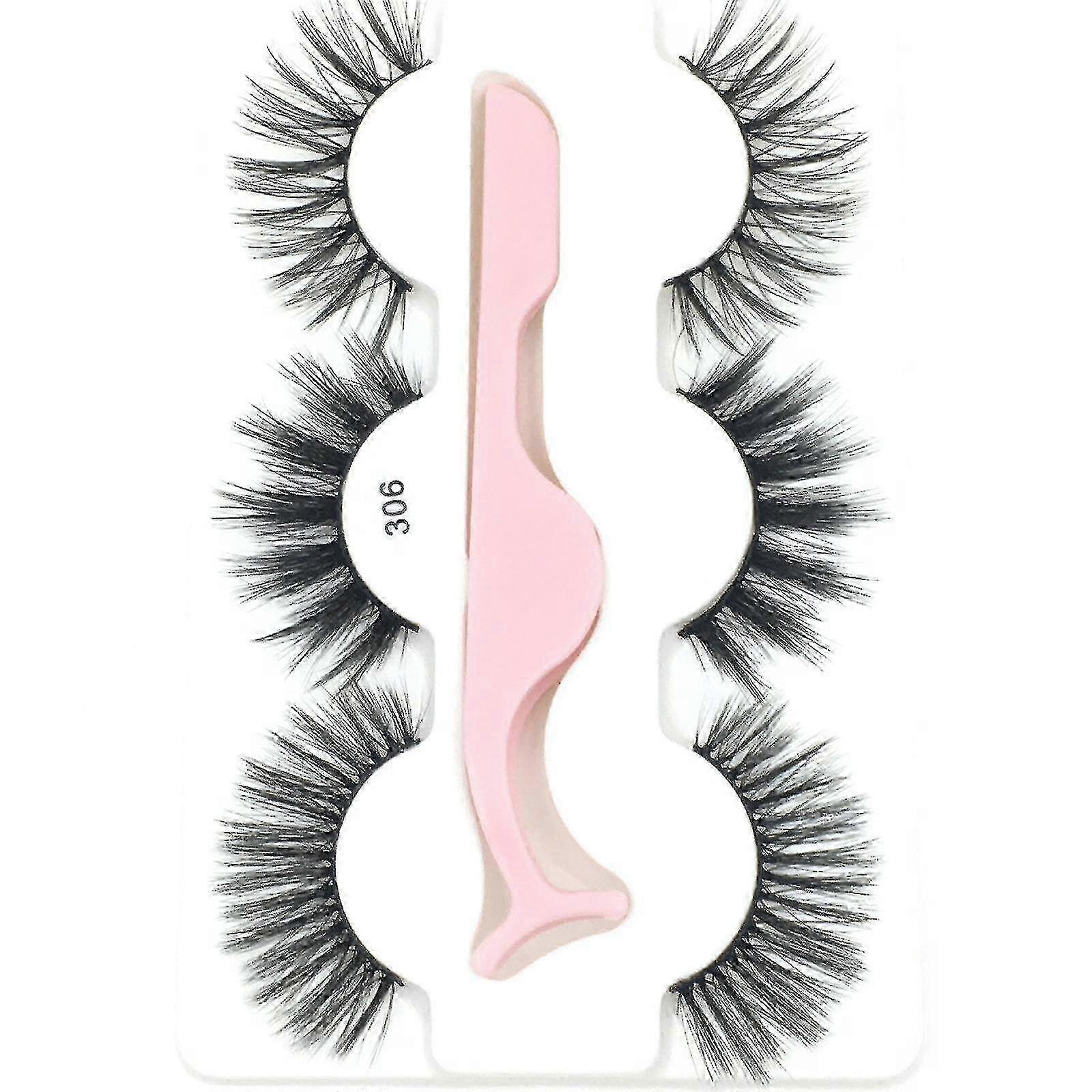 False Eyelashes With Tweezers 5d Three-dimensional Multi-layer Simu...