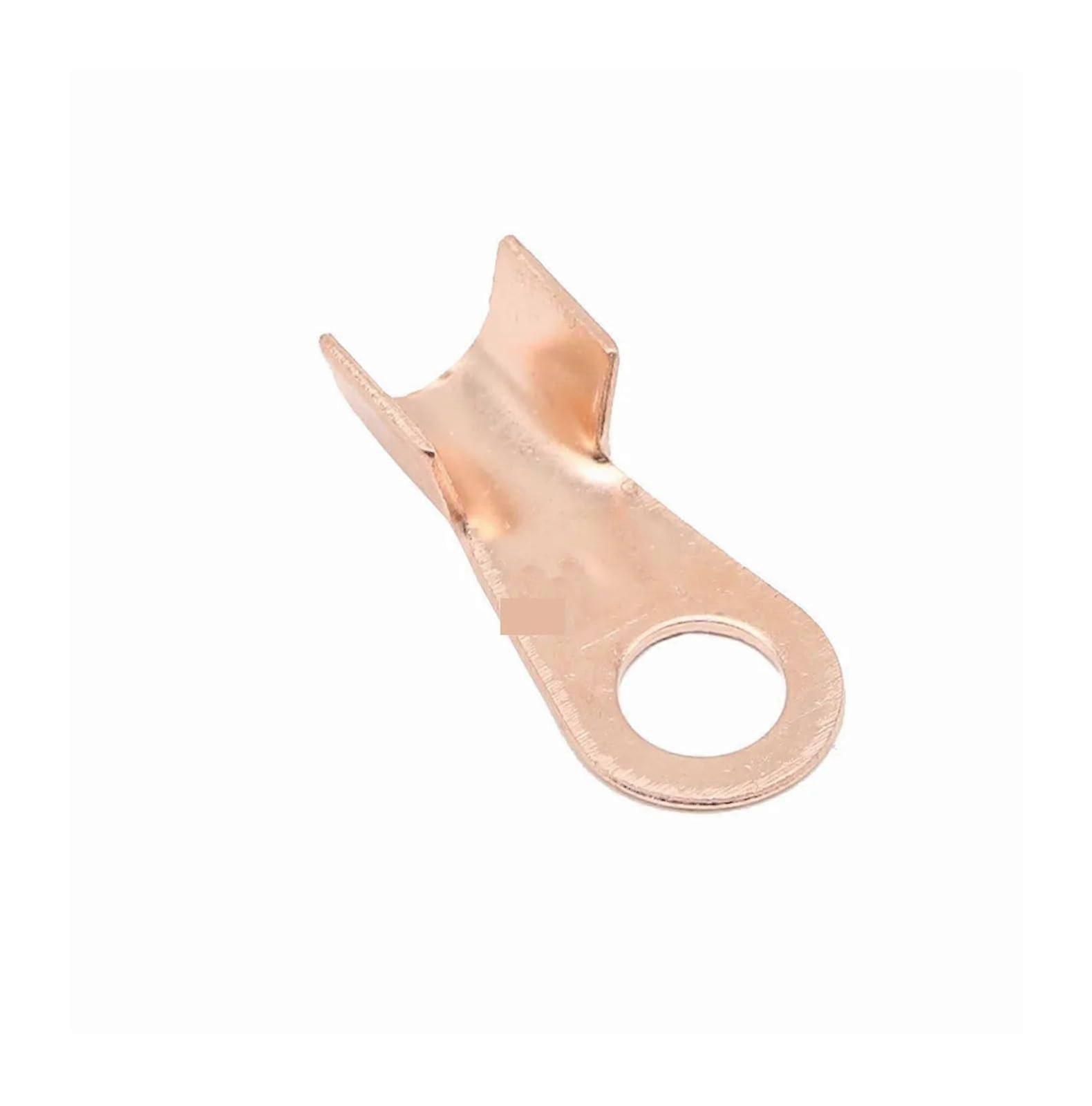 OT Cable Connector OT80A 8.2mm Red Copper Circular Splice Crimp Terminal for 4.016mm2 Wire (2 Pcs)