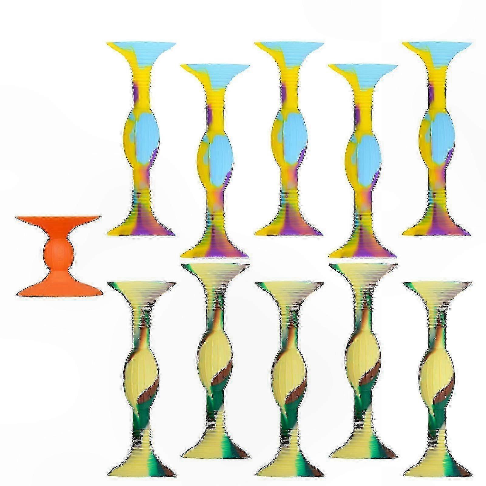 Soft Tip Suction Darts 10-Pack for Indoor Outdoor Throwing Games Flexible Silicone Dart Set for All Ages Safe Play Fun Activity Toy