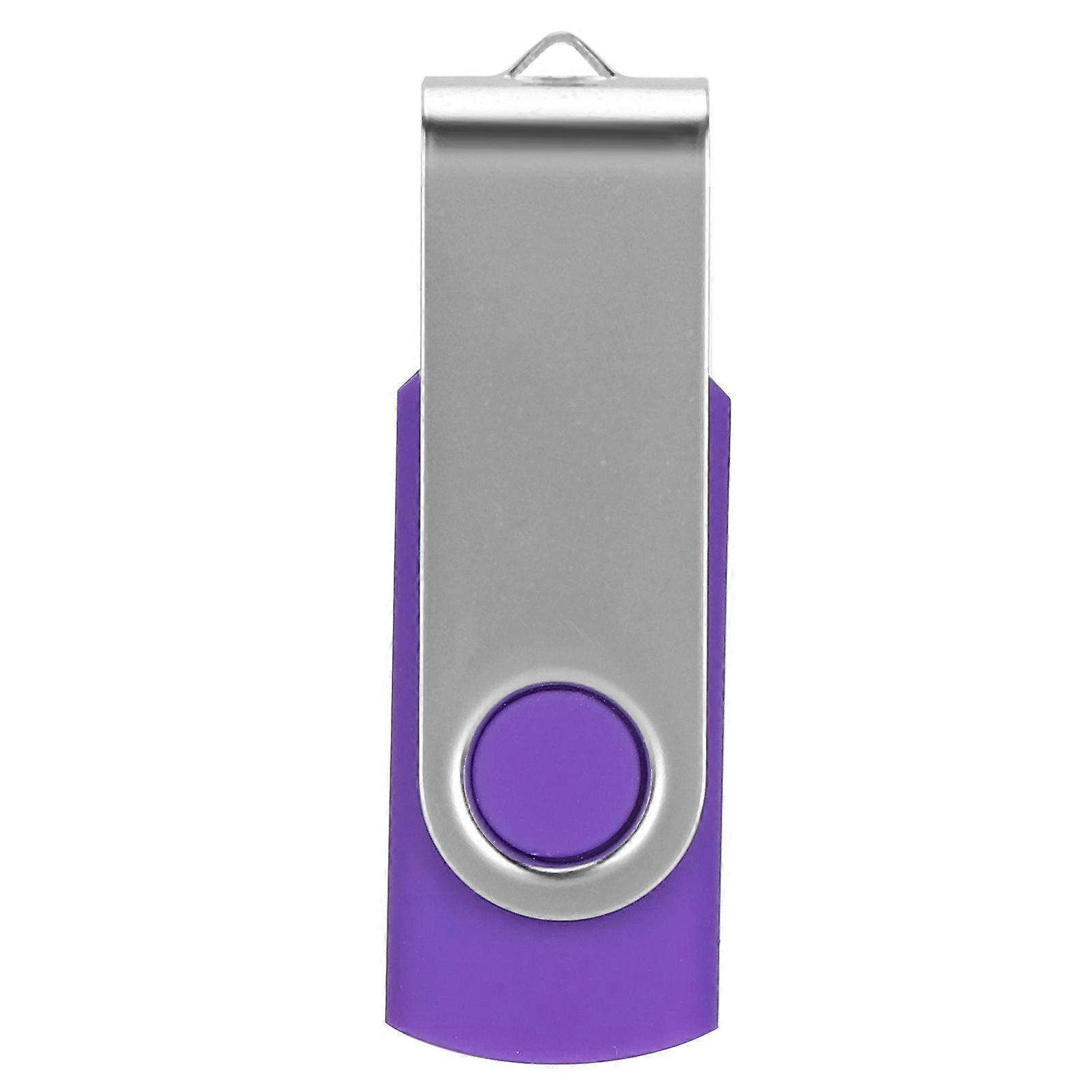 USB Flash Drive Candy Purple Rotatable Portable Storage Memory Stick for PC Tablet16GB