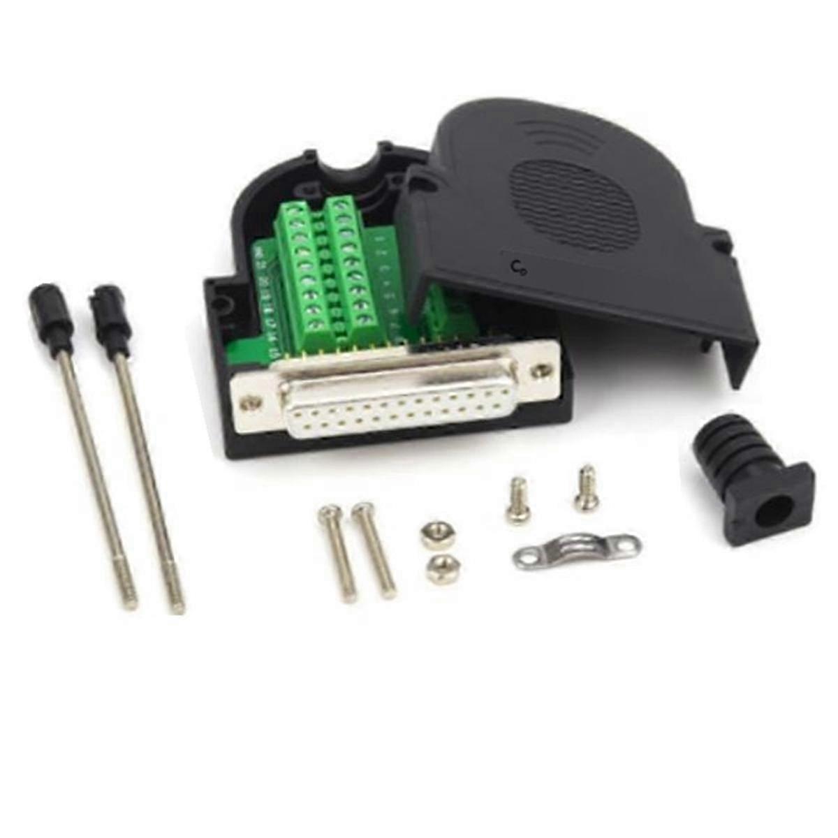 1pc DB25 Breakout Connector Solderless 25 Pin D-SUB RS232