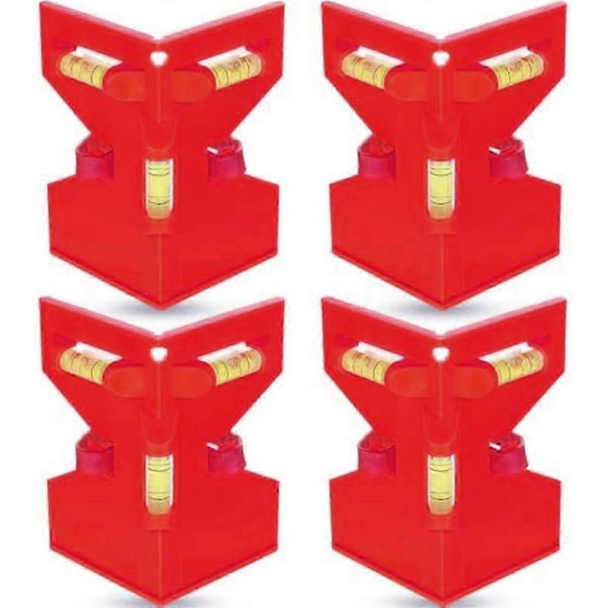 4Pcs Post Level for Pipe, Post and Beam Leveling Folding Tool