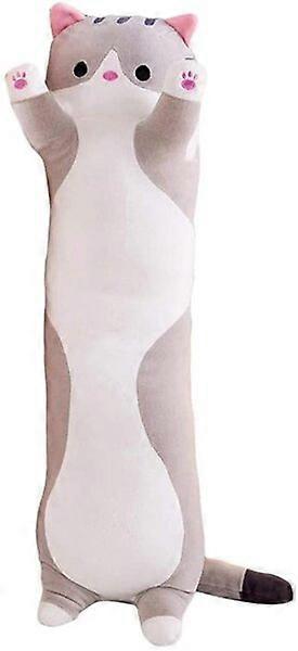 70cm gray plush cat, soft, comfortable and multi-functional
