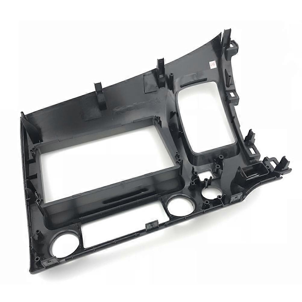 Durable Replacement Stereo Frame for Car Use with Metal Appearance and Plastic Material Grey Color