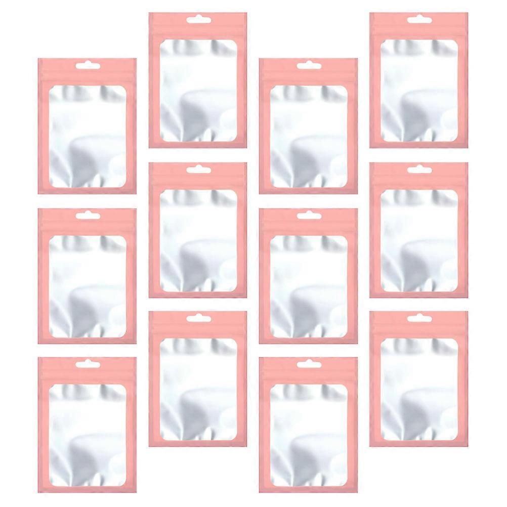 100 Pcs Self Sealing Food Storage Bags with Clear Window Food Packaging Pouch