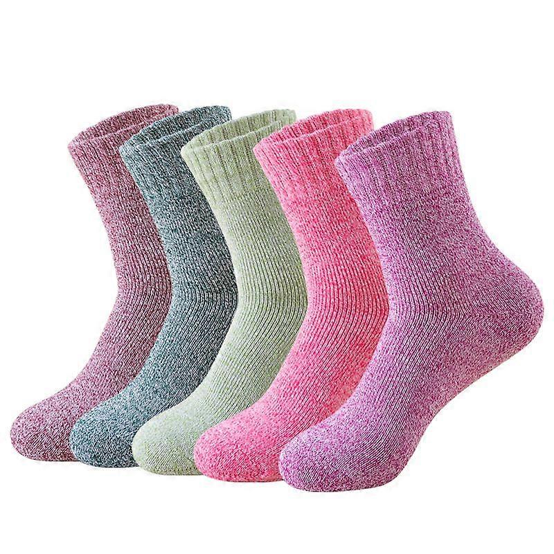 5 Pairs Ankle Socks Women Warm Socks