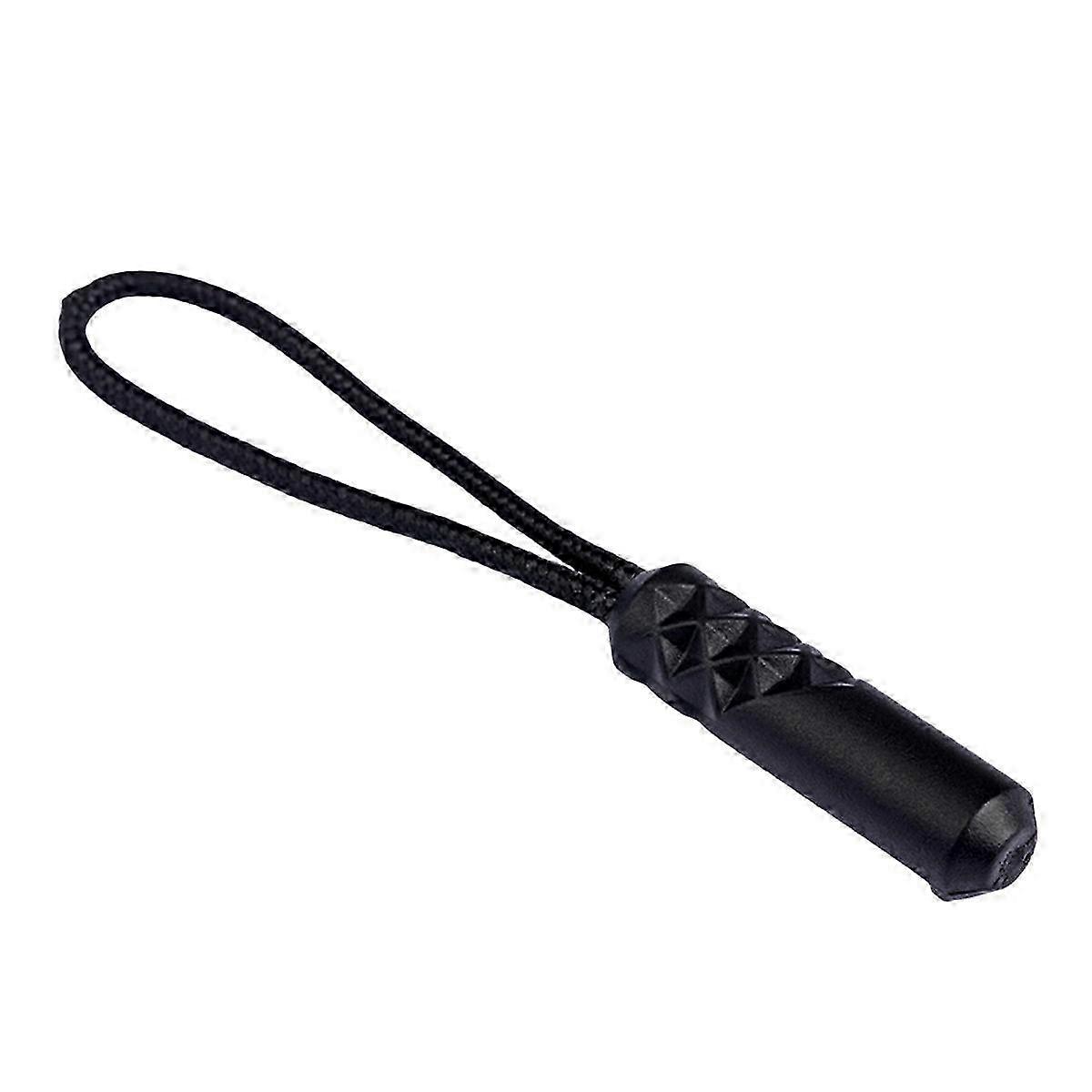 Plastic zipper puller, plastic puller, black