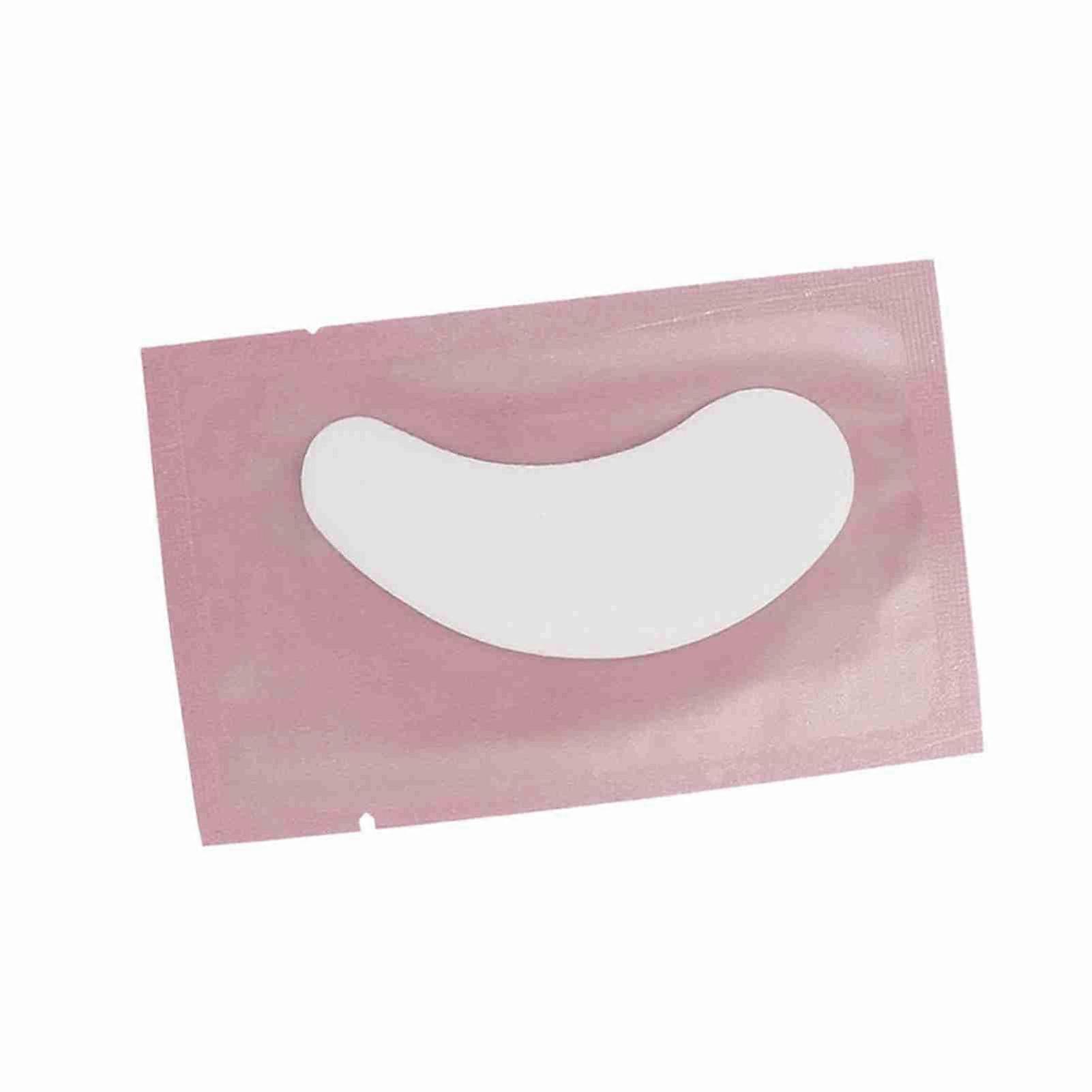 50 Pcs Eyelash Grafting Isolation Patches, Eyelash Extension Sticker Patch (Pink)