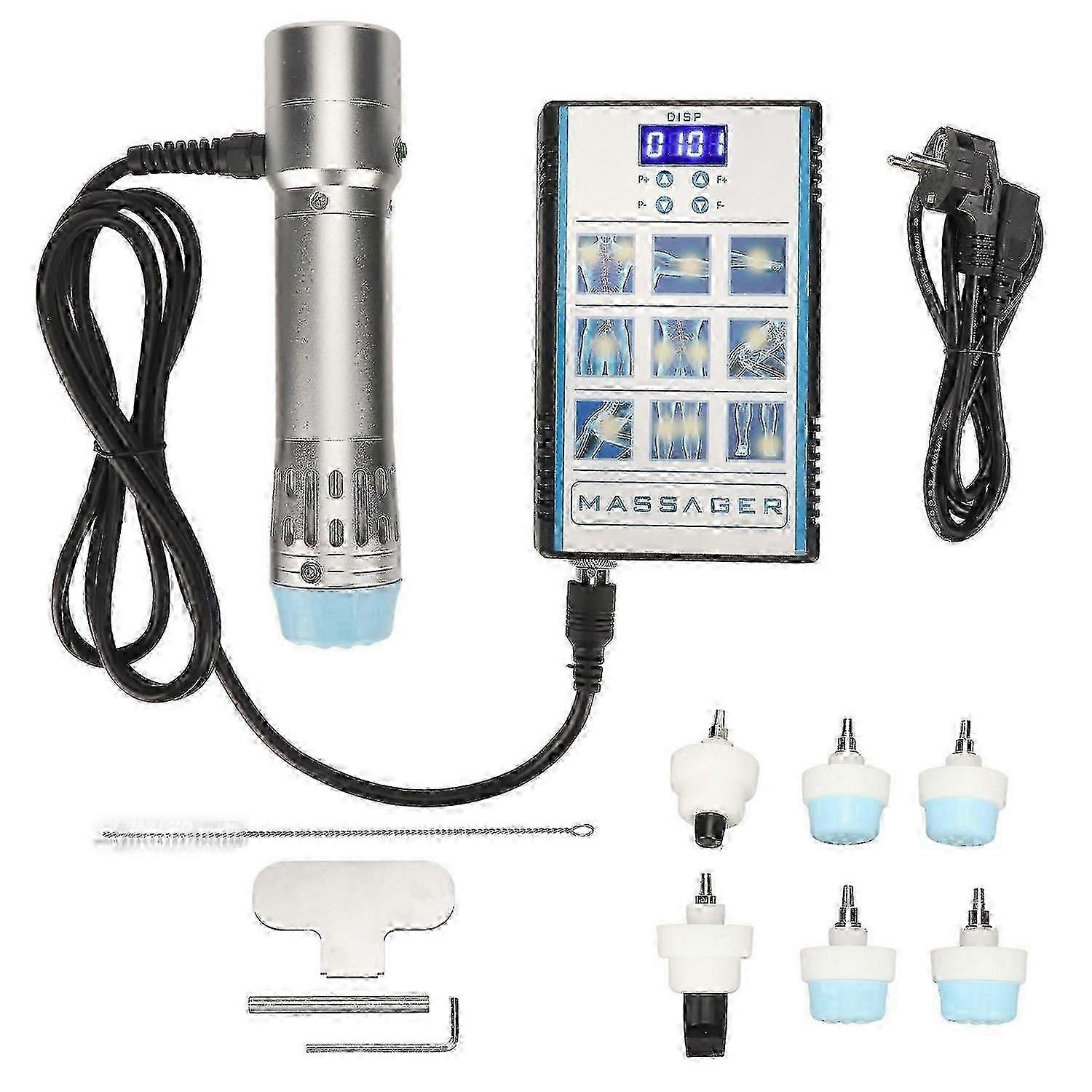 ED Shockwave Machine with 16 Frequency Gears and 7 Massage Heads