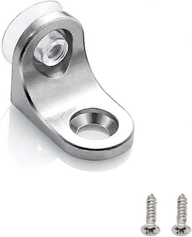 20 Pieces Glass Shelf Brackets Right Angle Supports with Suction Cup Base for