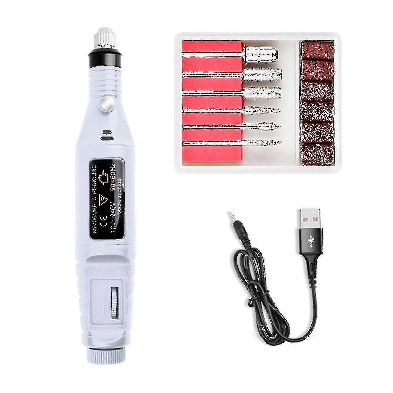 Toe Nail Grinder Για Παχιά Toenails Set Μανικιούρ Και Πεντικιούρ Επαγγελματικό Νέο Λευκό