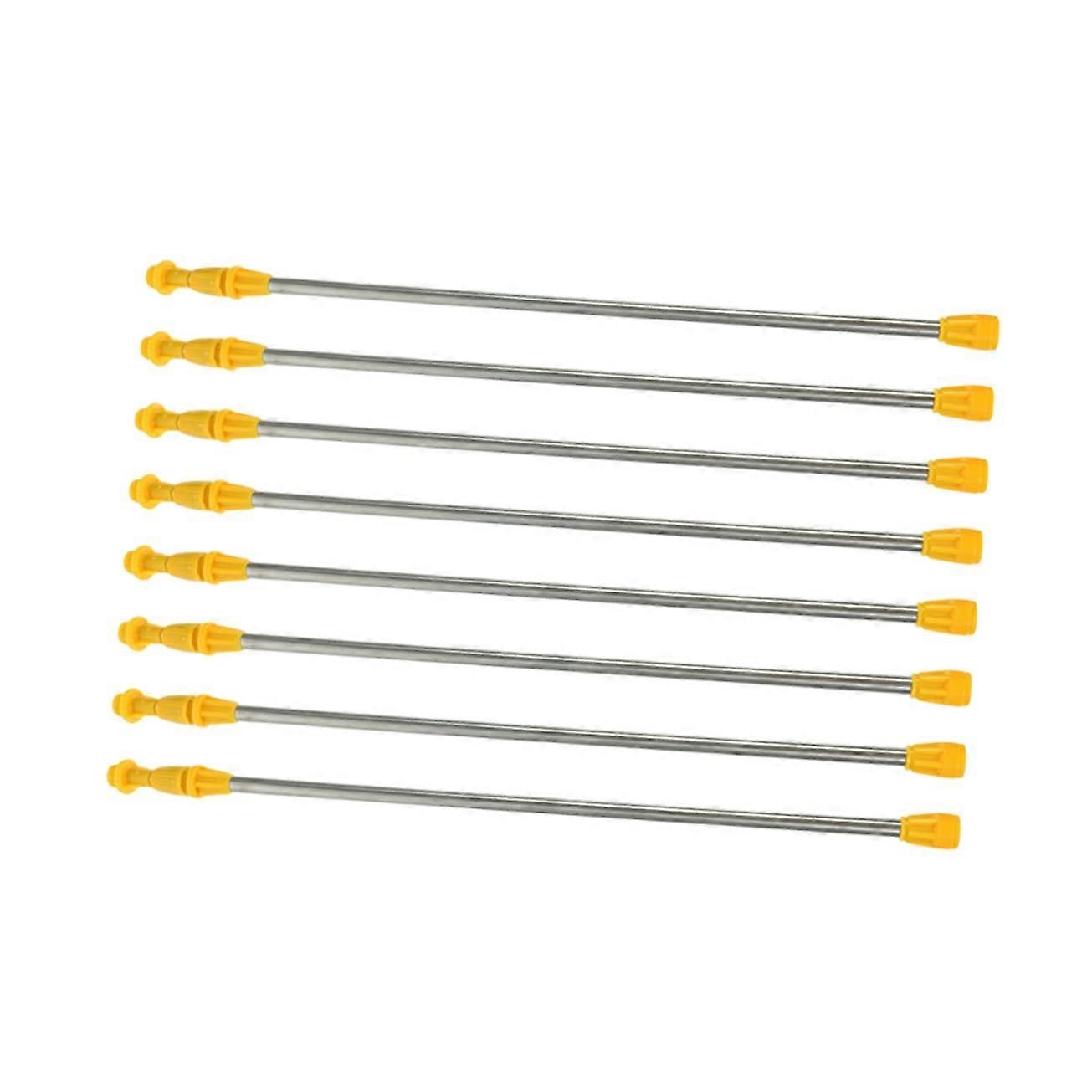 Stainless Steel Spray Boom Extension Rod For Water Sprayer, 8pcs Set, Compatible With Sprayer Wand, Orchard Farm Use