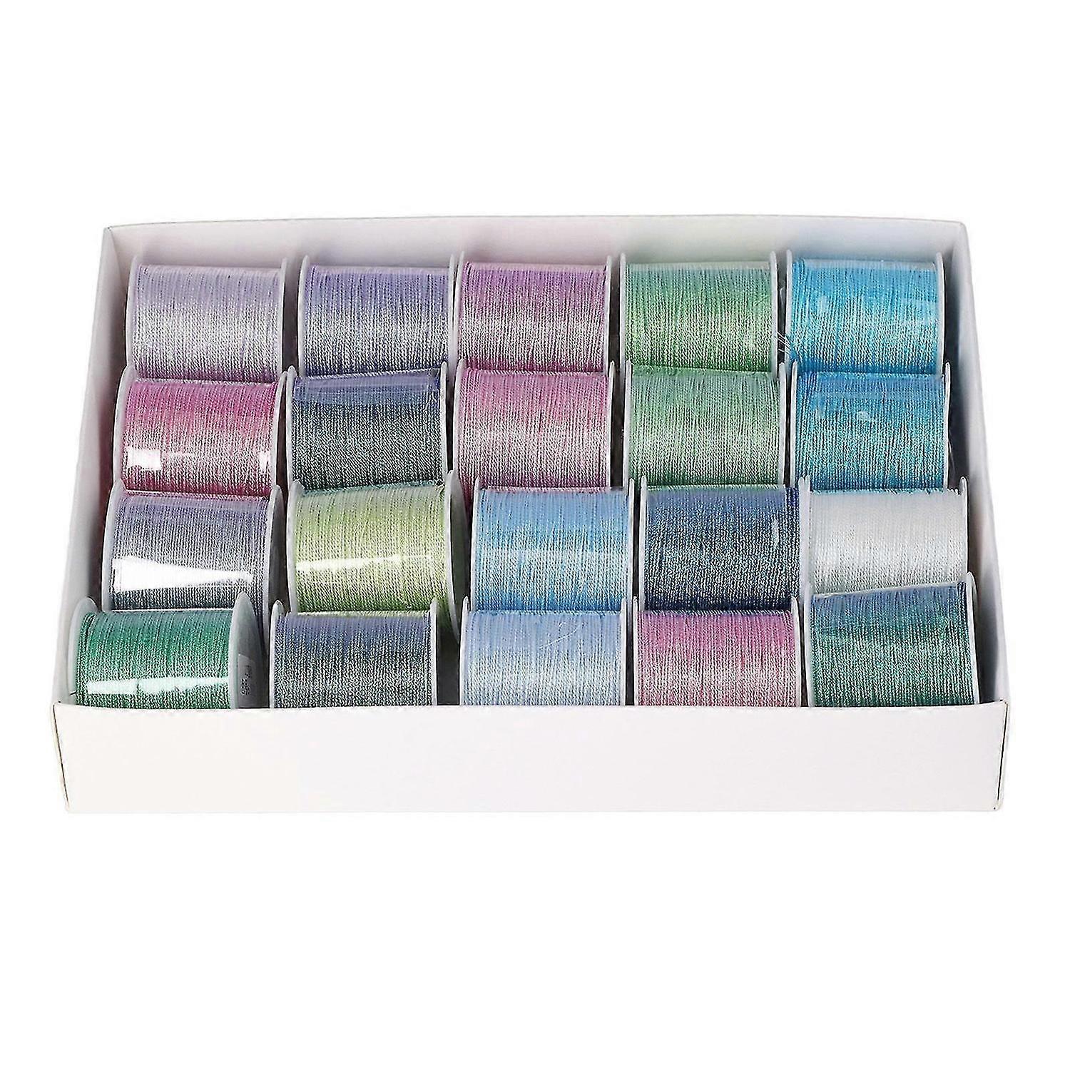 2025 أحدث موديل 20 قطعة من خيط المجوهرات الحرفية 0.8 مم 12 خيوط 27 ياردة