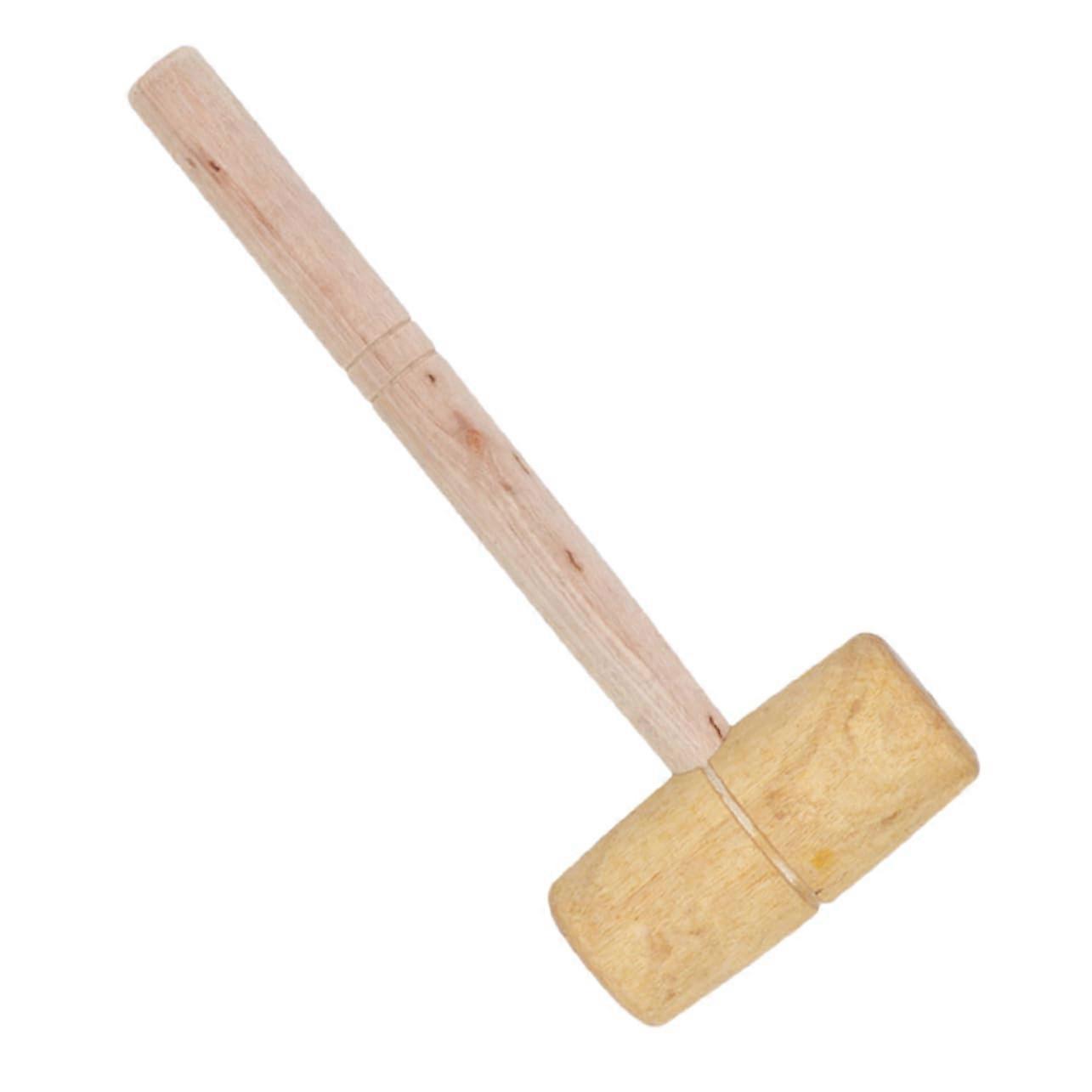 Small Wooden Mallet for Woodworking and Leathercraft Compact DIY Hammer Comfortable Grip Precise Work
