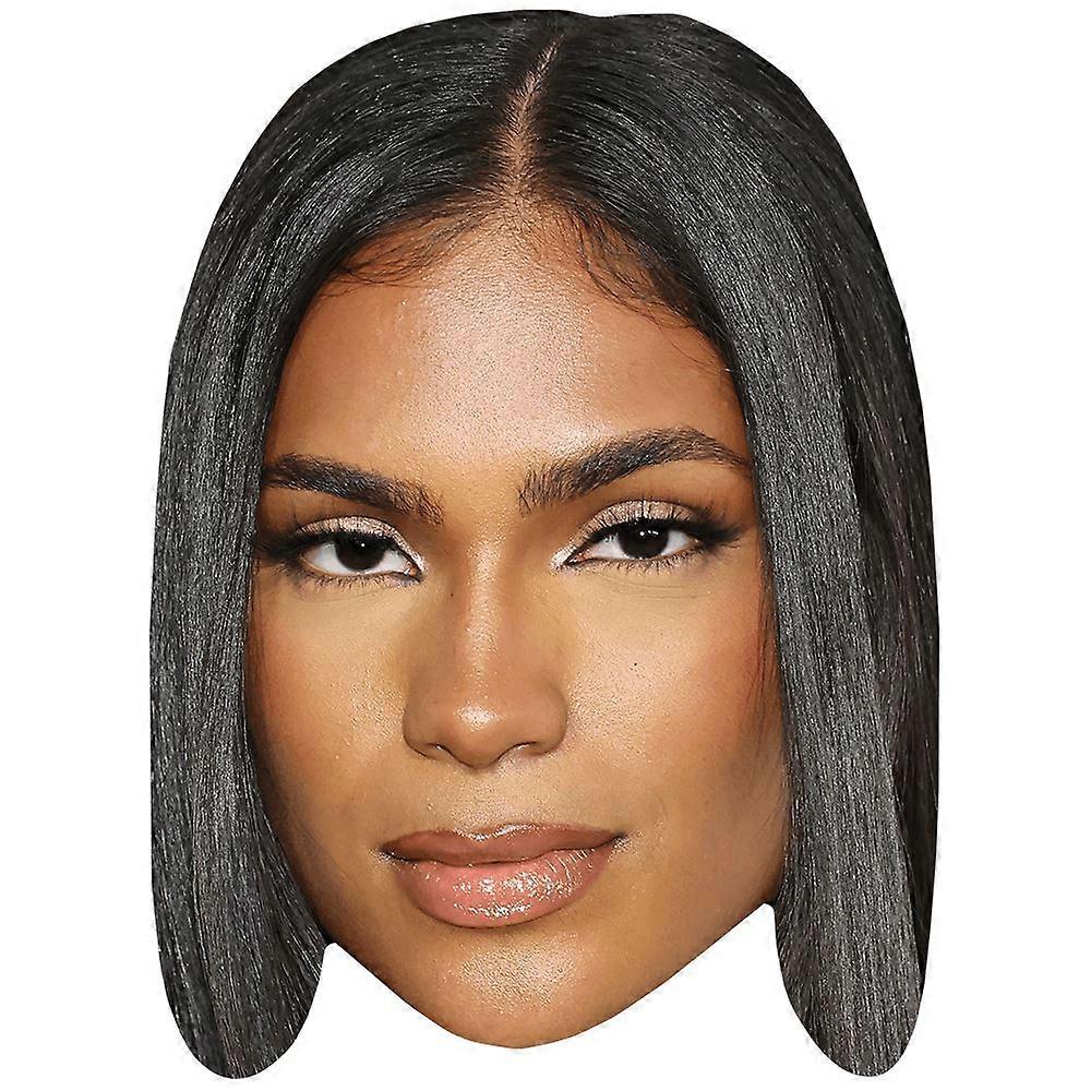 Monet McMichael (Black Hair) Celebrity Mask, Flat Card Face