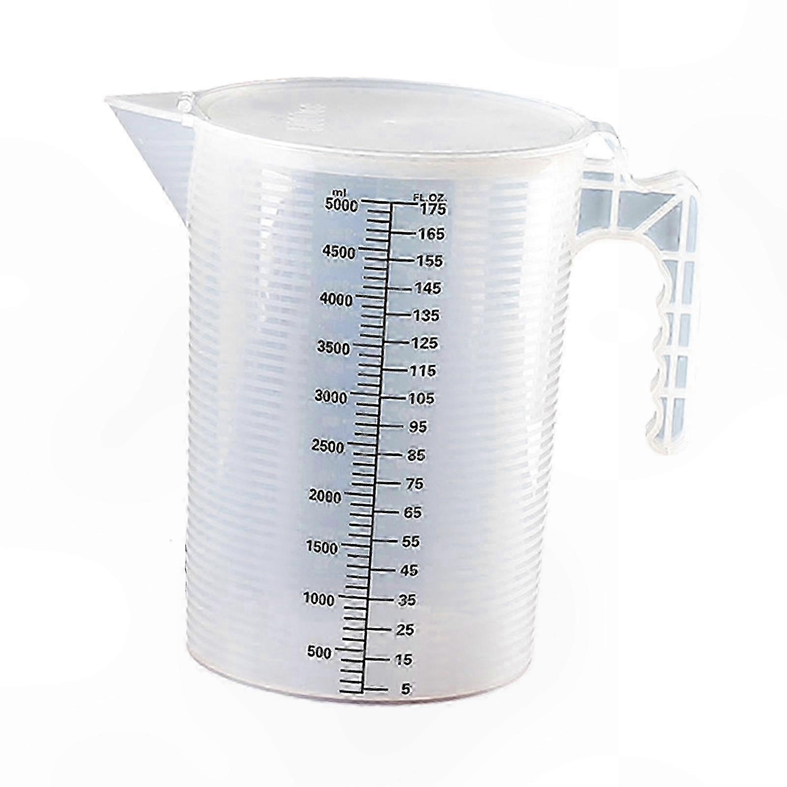 5000ml Large Capacity Measuring Jug with Handle for Kitchen and Baking Use