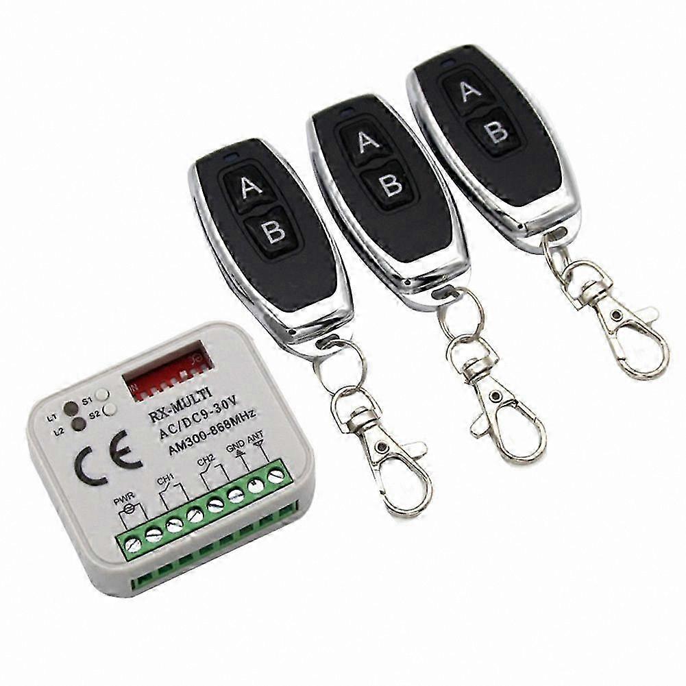 Universal Gate Receiver 433-868MHz RF Remote Control System 9-30V AC/DC Multi-Frequency Signal Receiver for Garage/Gate Automation