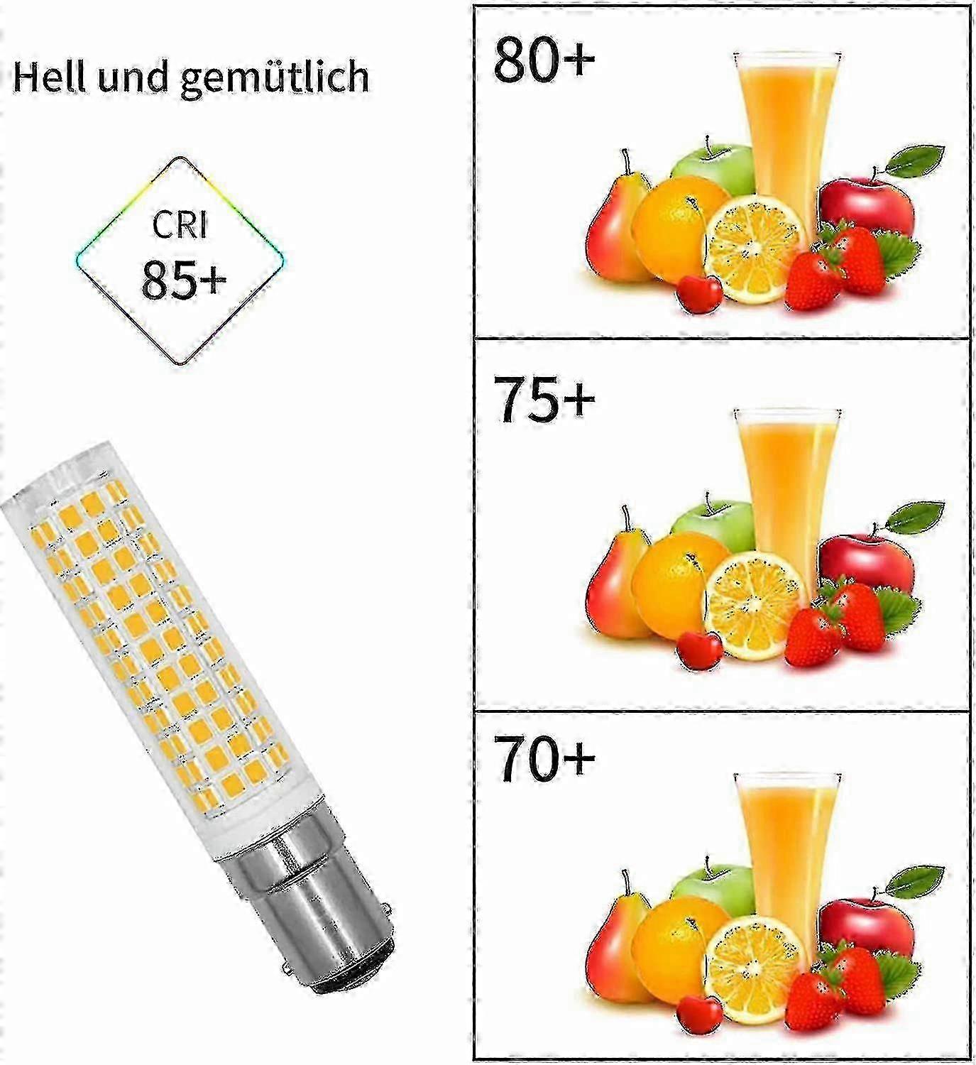 2023 B15d Led Bulbs 8w Equivalent 90w 80w 75w Warm White B15 Base 910lm 220v 230v 3000k (set Of 2) Fast Edition 0915
